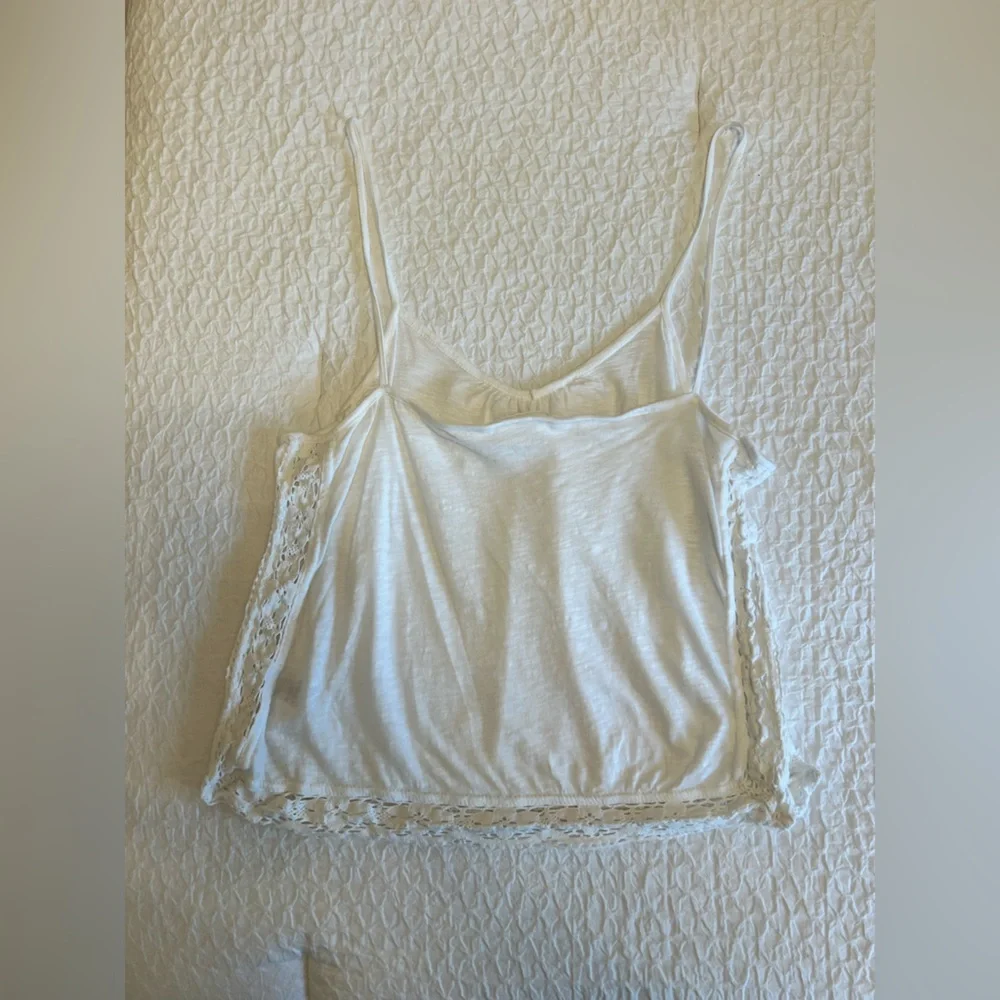 White Lacey Boho Tank Top - Picture 5 of 9